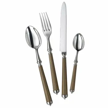 Alain Saint Joannis Lignes Gold Collection Premium Silverplated Serving Fork - 1 Piece