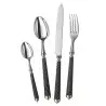 Alain Saint Joannis Cable Black Collection Premium Silverplated Butter Spreader - 1 Piece