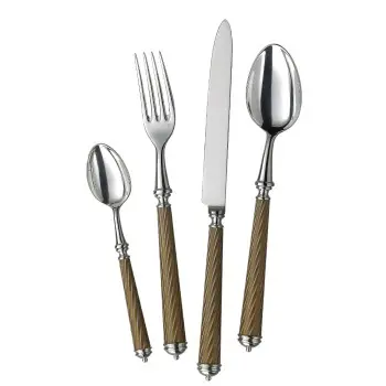 Alain Saint Joannis Cable Gold Collection Premium Silverplated Salad Set - 2Pc - 1 Piece