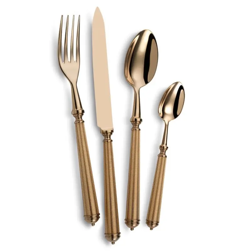 Alain Saint Joannis Dunes Rose Gold Collection Premium Silverplated Bread Knife - 1 Piece