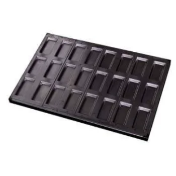 Louis Tellier Non-Stick Coating Steel Financier Mould - 600 X 400mm - 24 Financiers