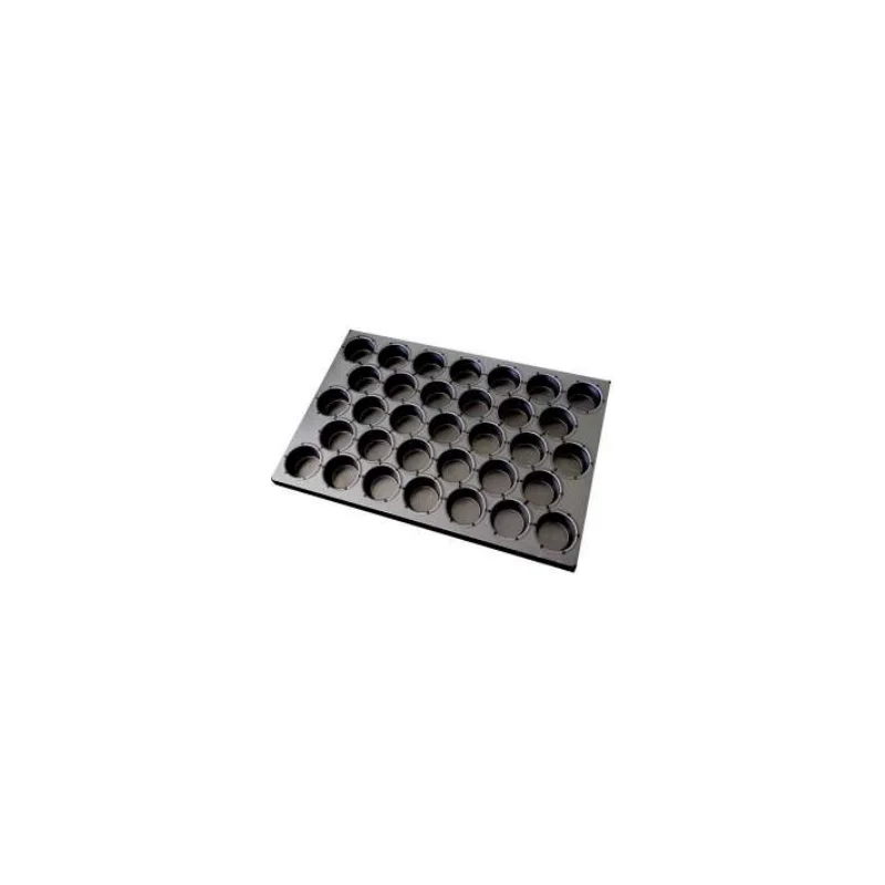 Louis Tellier Non-Stick Coating Steel Muffin Mould - 600 X 400mm - 33 Muffins Ø70mm Louis Tellier Non-Stick Coating Steel Muffin Mould - 600 X 400mm - 33 Muffins Ø70mm