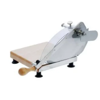 Louis Tellier Bread Slicer - Stainless Steel Base - Round Blade With Stop
