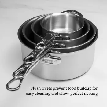 Hestan 16cm/1.5qt Open Saucepan - Set of 2