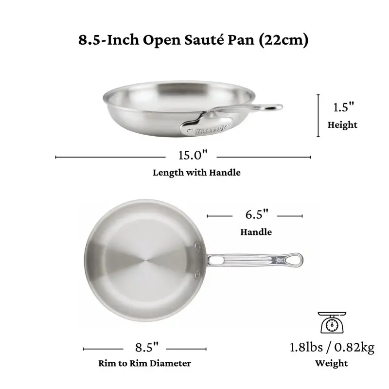 Hestan 22cm/8.5" Open Skillet - Set of 2 Hestan 22cm/8.5" Open Skillet - Set of 2