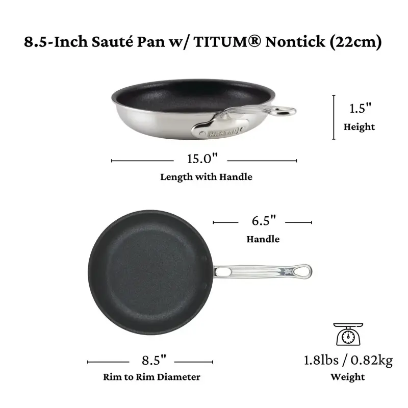 Hestan 22cm/8.5" Open Nonstick Skillet - Set of 2 Hestan 22cm/8.5" Open Nonstick Skillet - Set of 2