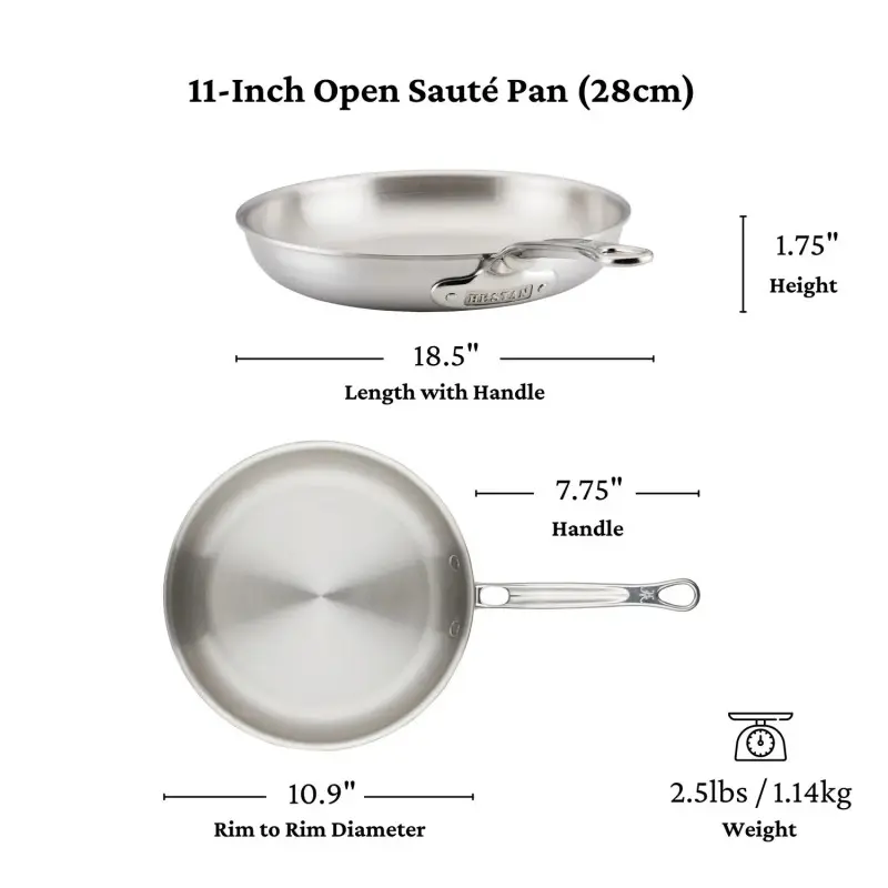 Hestan 28cm/11" Open Skillet - Set of 2 Hestan 28cm/11" Open Skillet - Set of 2