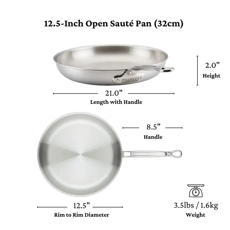 Hestan 32cm/12.5" Open Skillet - Set of 2 Hestan 32cm/12.5" Open Skillet - Set of 2