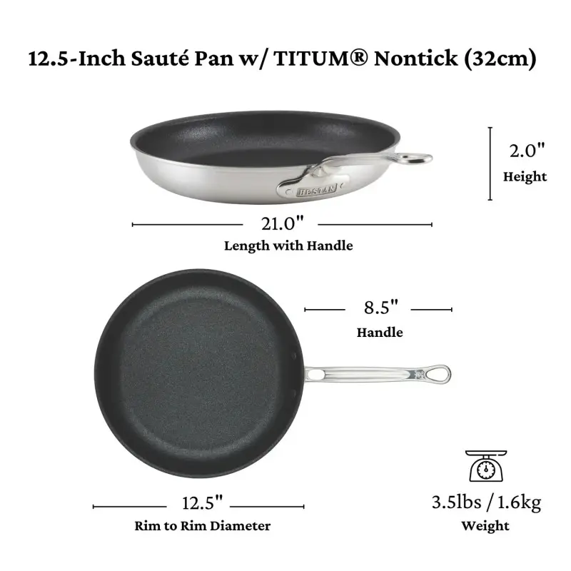 Hestan 32cm/12.5" Open Nonstick Skillet - Set of 2 Hestan 32cm/12.5" Open Nonstick Skillet - Set of 2