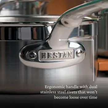 Hestan 1.5qt Covered Saucepan (16cm) - Set of 2