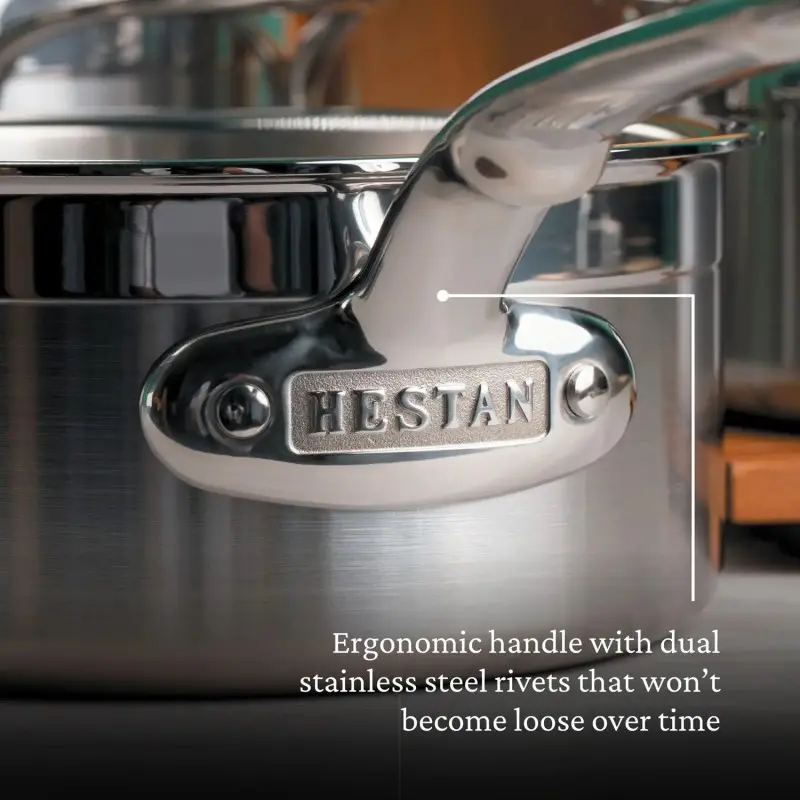 Hestan 1.5qt Covered Saucepan (16cm) - Set of 2 Hestan 1.5qt Covered Saucepan (16cm) - Set of 2
