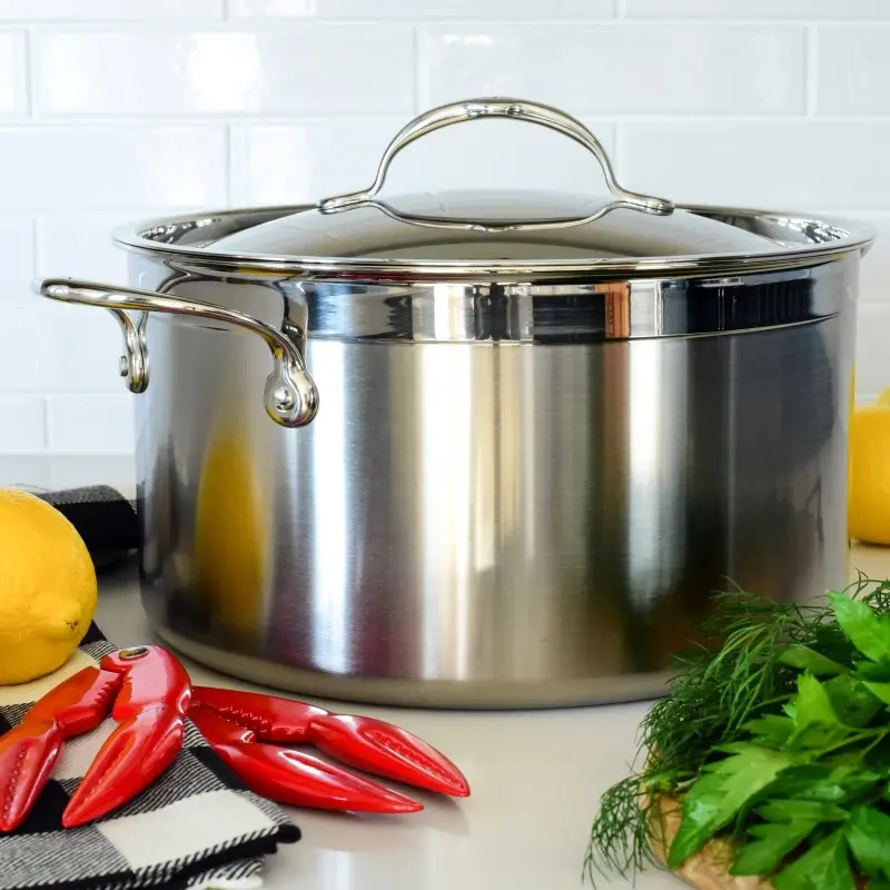 Hestan 8.0qt Covered Stockpot (26cm) - Set of 2 Hestan 8.0qt Covered Stockpot (26cm) - Set of 2