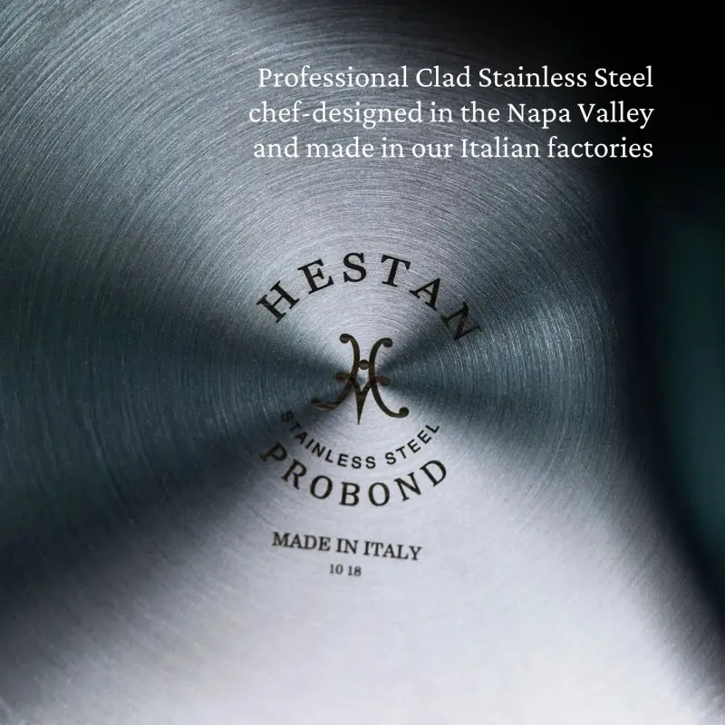 Hestan 3.5qt Covered Sauté Pan w/helper handle (26cm) - Set of 2