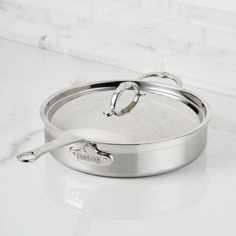 Hestan 5.0qt Covered Sauté Pan w/helper handle (30cm) - Set of 2 Hestan 5.0qt Covered Sauté Pan w/helper handle (30cm) - Set of 2