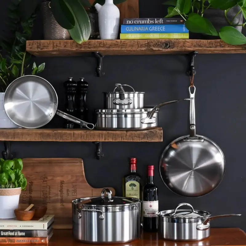 Hestan 5.0qt Covered Sauté Pan w/helper handle (30cm) - Set of 2 Hestan 5.0qt Covered Sauté Pan w/helper handle (30cm) - Set of 2