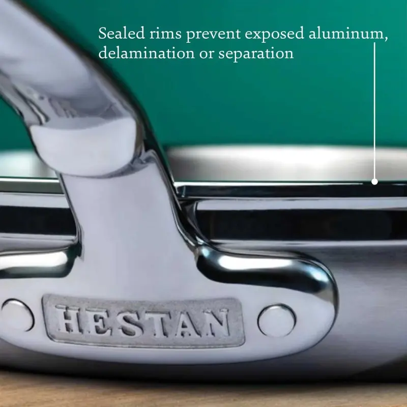 Hestan 5.0qt Covered Essential Pan w/helper handle (28cm) - Set of 2 Hestan 5.0qt Covered Essential Pan w/helper handle (28cm) - Set of 2