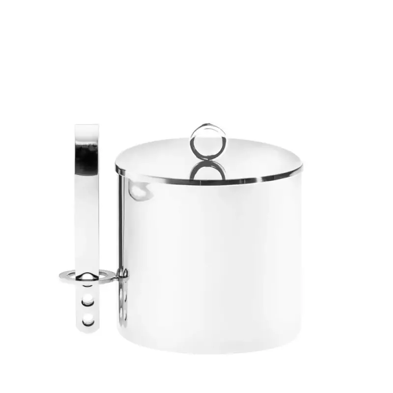 Designer Stainless Steel Venezia Double with Ice Tong 0.7L Designer Stainless Steel Venezia Double with Ice Tong 0.7L