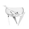Designer Stainless Steel Sava Salad Bowl with Servers 3L