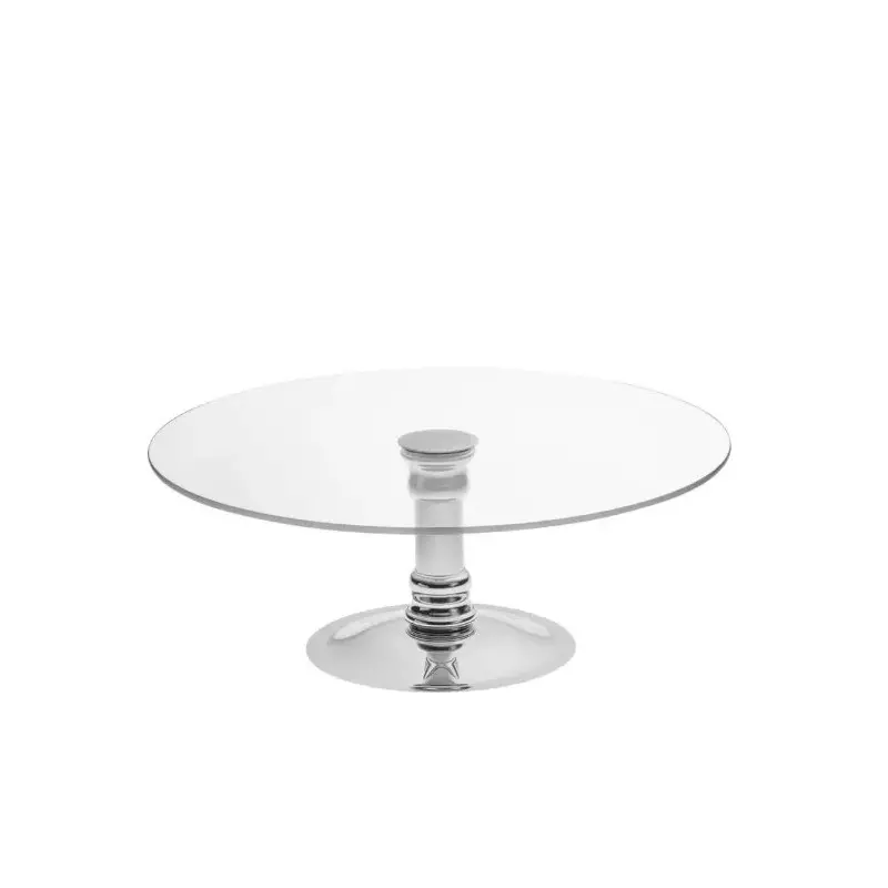 Designer Stainless Steel Lecci Small Serving Stand 30 cm Designer Stainless Steel Lecci Small Serving Stand 30 cm