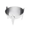 Designer Silver Plateed Stainless Steel Sava Large Snack Holder