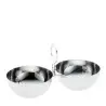 Designer Stainless Steel Sunset Double Appetizer Holder