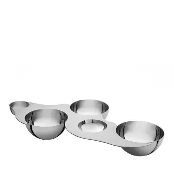 Designer Stainless Steel Luna Appetizer Holder