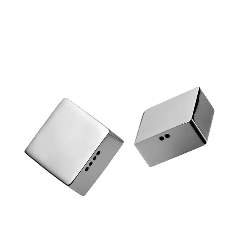 Designer Stainless Steel Murazzo Salt and Pepper Set