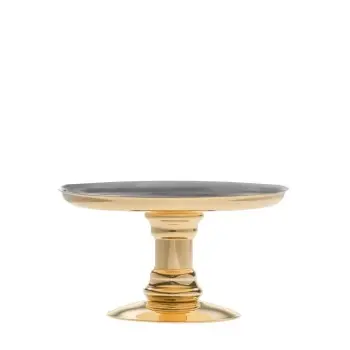 Designer Golden Plated Stainless Steel Lecci Fruit Holder 16 cm