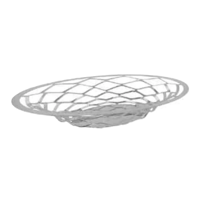 Designer Stainless Steel Diamante Large Oval Bread Basket / Fruit Holder Designer Stainless Steel Diamante Large Oval Bread Basket / Fruit Holder