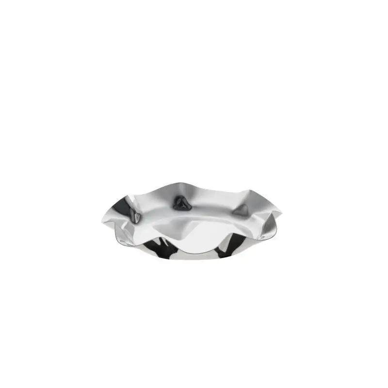 Designer Silver Plateed Stainless Steel Fiori Bread Basket