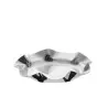 Designer Silver Plateed Stainless Steel Fiori Bread Basket