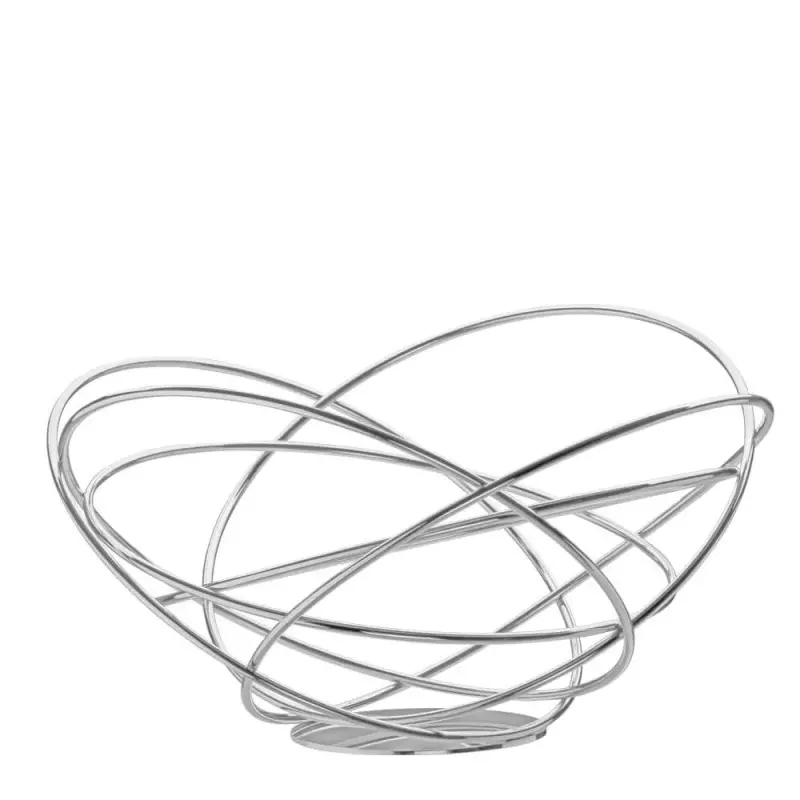 Designer Stainless Steel Potenza Bread Basket Designer Stainless Steel Potenza Bread Basket