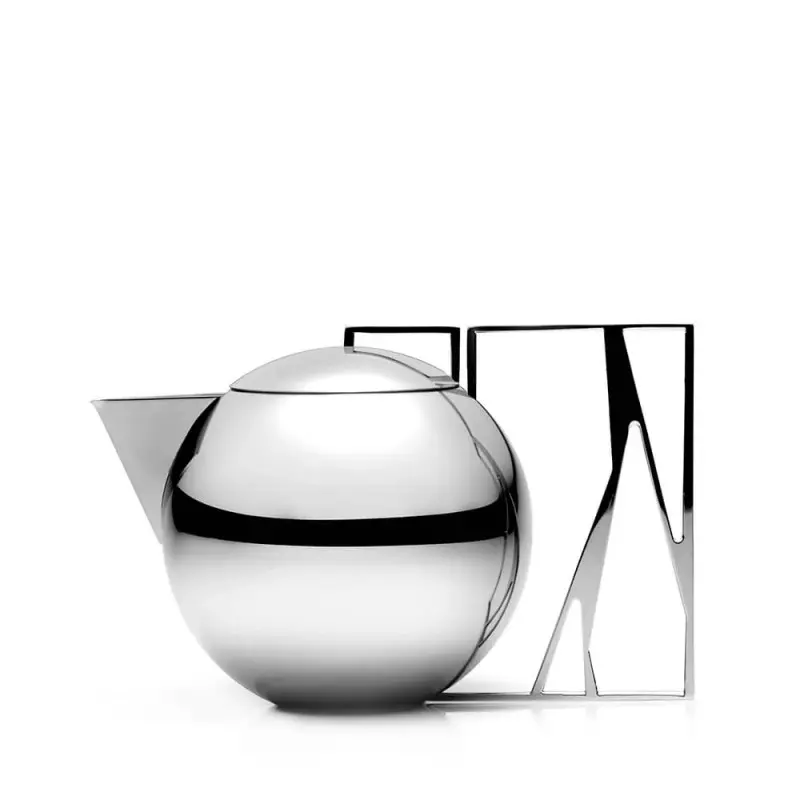 Designer Stainless Steel Trama Tea Pot 0.9L - Riva