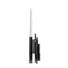 Designer Stainless Steel Manhattan Candlestick with 1 Candle - Riva