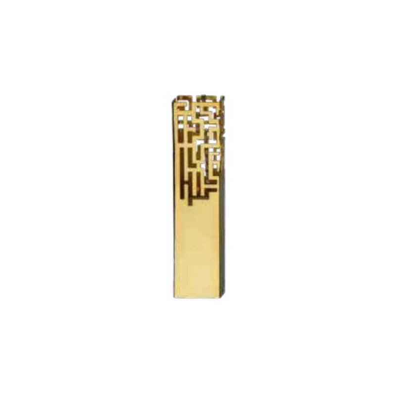 Designer Golden Plated Stainless Steel Labirinto Small Vase/Candlestick
