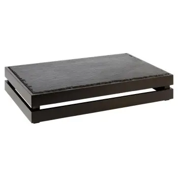 APS Superbox Foundation Gastronorm 1/1 21-7/8" x 13-7/8" x 4-1/4" acacia wood black