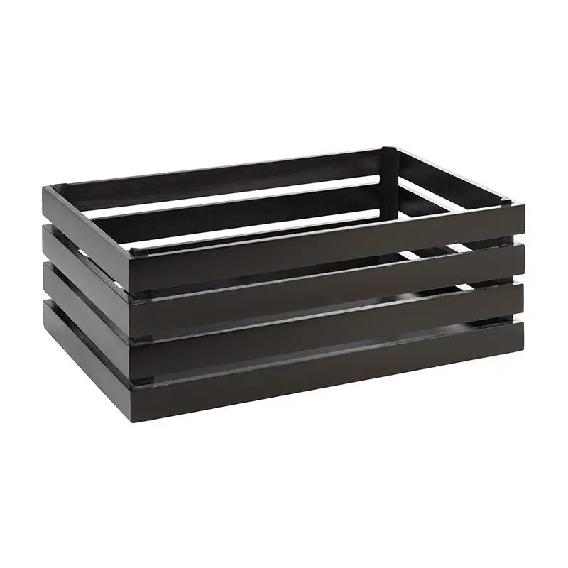 APS Superbox Tall Gastronorm 1/1 21-7/8" x 13-3/4" x 7-7/8" acacia wood black APS Superbox Tall Gastronorm 1/1 21-7/8" x 13-3/4" x 7-7/8" acacia wood black
