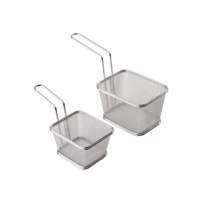 APS Fry Basket 3-7/8" x 3-3/8" stainless steel Snackholder APS Fry Basket 3-7/8" x 3-3/8" stainless steel Snackholder