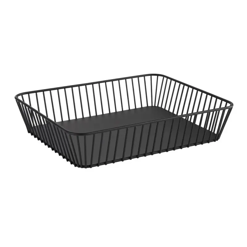 APS Basket Gastronorm 1/2 12-3/4" x 10-3/8" black metal rectangular Urban APS Basket Gastronorm 1/2 12-3/4" x 10-3/8" black metal rectangular Urban