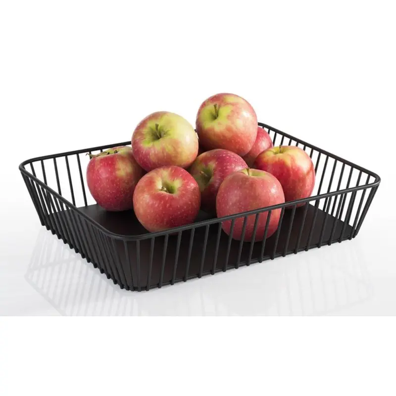 APS Basket Gastronorm 1/2 12-3/4" x 10-3/8" black metal rectangular Urban APS Basket Gastronorm 1/2 12-3/4" x 10-3/8" black metal rectangular Urban
