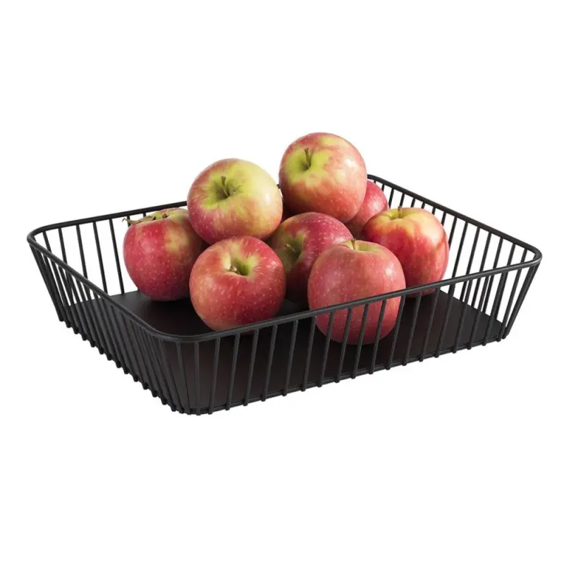 APS Basket Gastronorm 1/2 12-3/4" x 10-3/8" black metal rectangular Urban APS Basket Gastronorm 1/2 12-3/4" x 10-3/8" black metal rectangular Urban