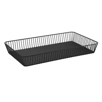 APS Basket Gastronorm 1/1 20-7/8" x 12-3/4" black metal rectangular Urban