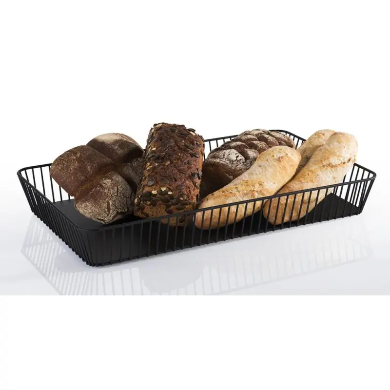 APS Basket Gastronorm 1/1 20-7/8" x 12-3/4" black metal rectangular Urban