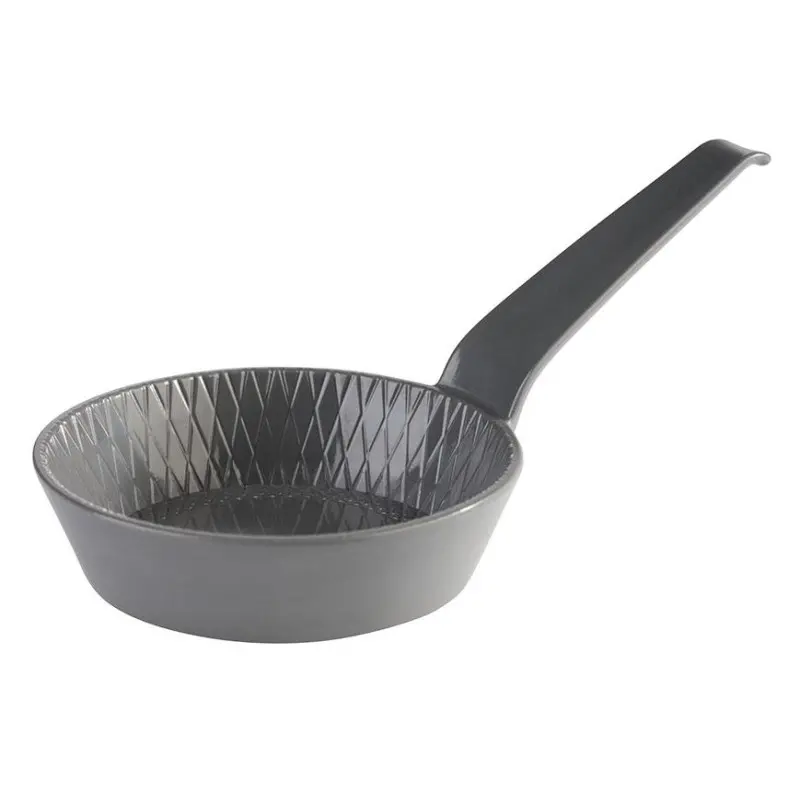 APS Bowl 2-3/8 oz. gray hammered melamine round long-handled Mini - Case of 48 APS Bowl 2-3/8 oz. gray hammered melamine round long-handled Mini - Case of 48