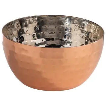 APS Bowl 6.7 oz. copper/aluminum hammered finish round Mumbai