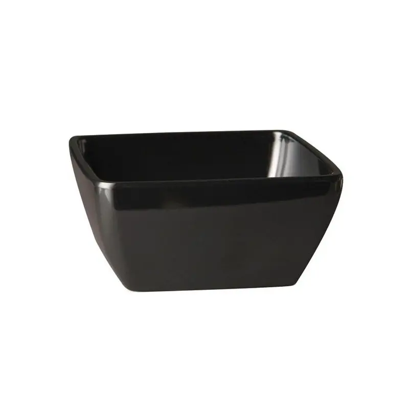 APS Bowl 13-5/8 oz. black melamine square Pure - Case of 5 APS Bowl 13-5/8 oz. black melamine square Pure - Case of 5