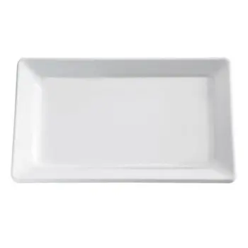 APS Tray 14" x 7.125" x 1.25" H melamine white Pure - Case of 6