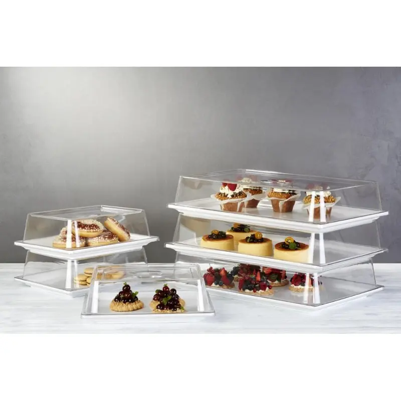 APS Cover Gastronorm 1/2 12.875" x 10.5" x 3.75" H polycarbonate clear APS Cover Gastronorm 1/2 12.875" x 10.5" x 3.75" H polycarbonate clear