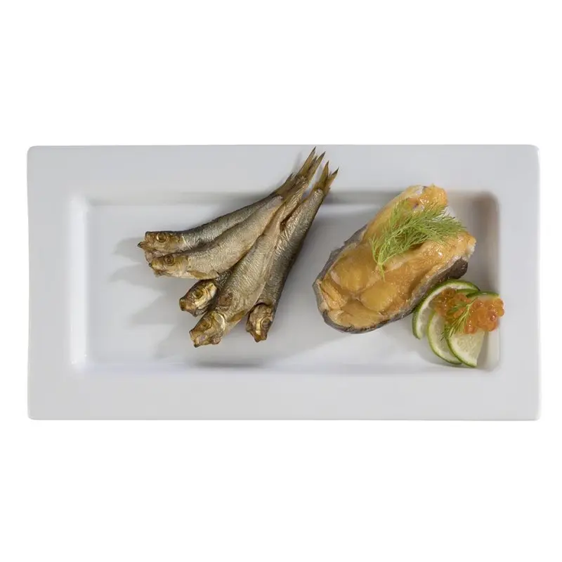 APS Tray Gastronorm 1/3 12.875" x 7" x 0.875" H porcelain white Frames - Case of 16