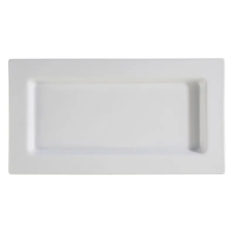 APS Tray Gastronorm 1/3 12.875" x 7" x 0.875" H porcelain white Frames - Case of 16